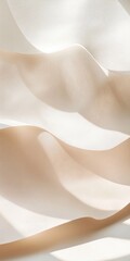 Poster - Dreamlike Abstract Waves of Light on Soft Textured Surface