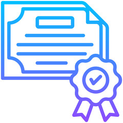 Canvas Print - Certification Icon