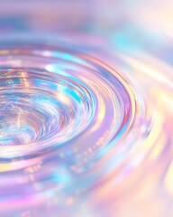 Poster - Ethereal Energy Swirls Abstract Quantum Tech Art with Soft Gradients