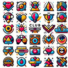 Wall Mural - set of icons for web design