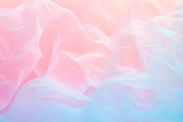 Canvas Print - Pastel Dreamscape Abstract Liquid Streaks with Glowing Highlights in Soft Gradients