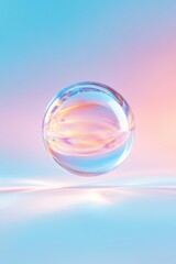Aufkleber - Ethereal Sphere with Dynamic Gradients and Reflections