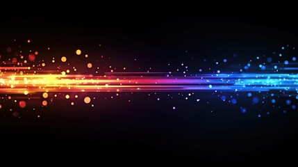 Poster - Light effect motion colorful background