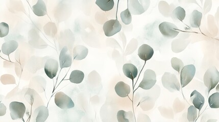 Poster - Elegant botanical pattern design artistic creation abstract background serene environment aesthetic viewpoint