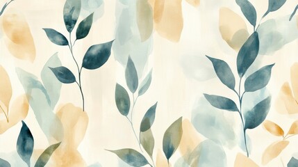 Poster - Elegant botanical pattern design studio setting digital artwork artistic environment close-up view nature inspiration