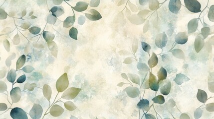 Poster - Floral pattern design nature digital artwork soft colors aesthetic creative concept for home decor