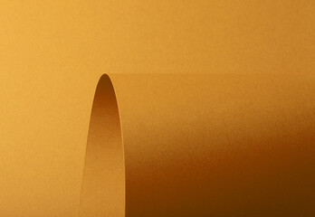 Poster - Golden ochre paper texture with a smooth matte finish and warm, rich tones. The sophisticated surface blends minimalist elegance with vibrant autumnal hues, making it ideal for