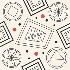 create a seamless pattern with geometric shapes