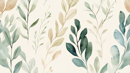 Poster - Delicate botanical illustrations nature art prints soft color palette minimalist aesthetic design for home decor