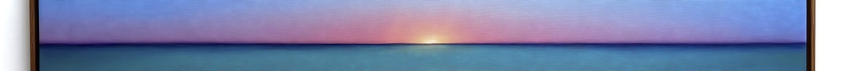 Poster - A serene sunset over a calm sea, blending soft colors in the sky.