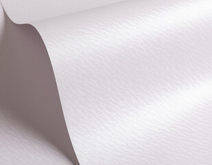 Leinwandbilder - White pearlescent paper texture with a luminous satin finish and wavy shapes. The smooth, glossy surface and subtle shimmer exude elegance, making it ideal for luxury stationery,