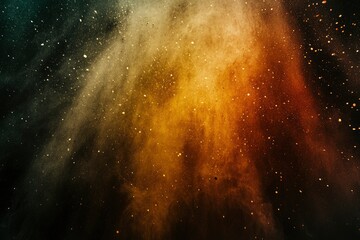 Wall Mural - abstract colored dust explosion on a black background.