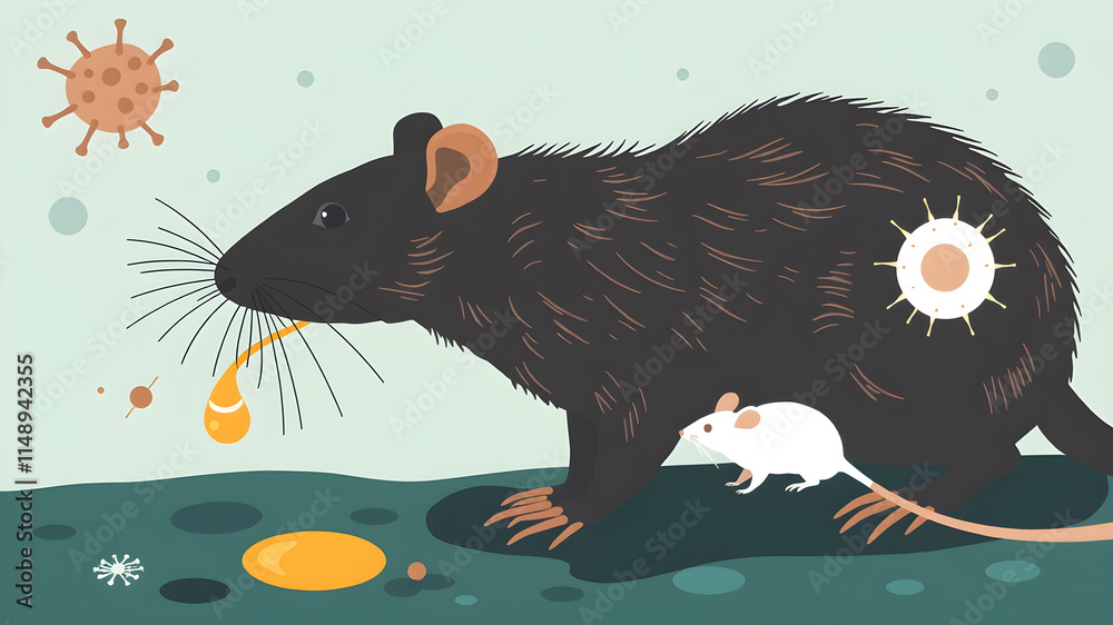 Leptospirosis. A bacterial disease spread through the urine of infected ...
