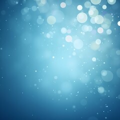 Poster - The image is a blue background with a pattern of light spots and circular shapes, resembling a blurred bokeh effect.