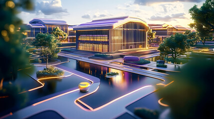 Poster - Futuristic Virtual Campus Tour with 3D Models Interactive Guides and Digitalized Education Outreach