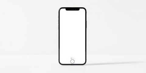Wall Mural - A smart phone mockup design with editable background for showcasing app designs or website layouts, showcase, empty