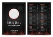 © julied - Bar and Grill restaurant menu design layout