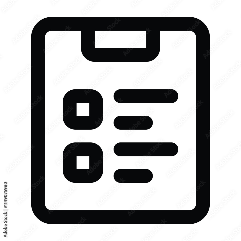 Simple Task icon. The icon can be used for websites, print templates ...