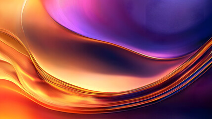 Poster - abstract background with waves