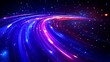 © lisa - Abstract Neon Lights Swirling in a Dark Space