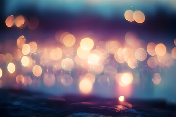 Poster - Aurora light bokeh effect background backgrounds glitter illuminated.