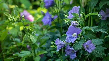 Wall Mural - Serene Lavender Blooms in a Lush Garden