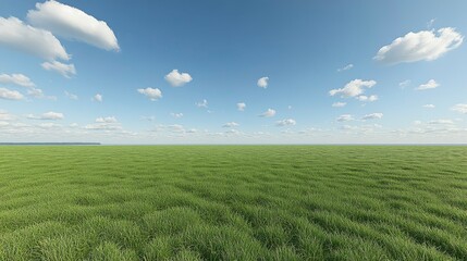 Wall Mural - Softly blurred blue sky with white clouds, creating an open and peaceful background with plenty of copy space for adding your content, ideal for creative, fresh designs.