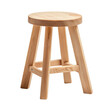 © Foxgrafy - Simple wooden stool with a round seat and four legs