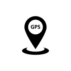 Poster - Map pointer icon. GPS location simple trendy style illustration for web and app..eps