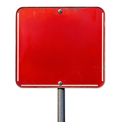 Aufkleber - red street sign isolated transparent background