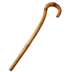 Rustic Wooden Crook Walking Stick  Shepherd s Crook  Hiking Staff   Elderly Cane   Brown W