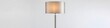 © abdur - Stylish metallic floor lamp with a cylindrical shade, isolated on a white background, professional photo.