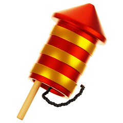 Poster - 3d rendering chinese cap icon. Chinese new year icon concept