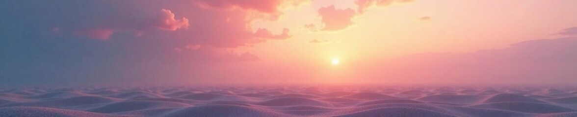 Wall Mural - A soft, diffused light casts an atmosphere of serenity on a featureless expanse, feeling, expanse, mood