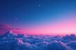 © Withun - Soft pink and light blue blend in a serene night sky, night, serene