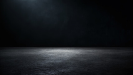 black wall background. dark wall and floor