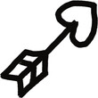 © Anyaphat - Black arrow with heart shape