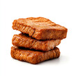 © Alex - Delicious fried tofu stacked neatly, perfect for showcasing plant-based cuisine.