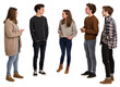 © Rawpixel.com - PNG Group of young people talking person standing adults.