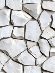 Poster - Abstract White Rock Wall Texture Background for Design and Decoration Projects