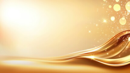 Poster - Autumn-themed backgrounds with bokeh nature light on a smooth orange-yellow gradient, ideal for creating serene, fall-inspired designs with a soft, defocused effect.