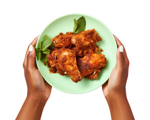 Poster - PNG Freshness roasted holding pakora.