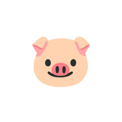 Canvas Print - Pig Face Emoji
