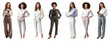 © Rawpixel.com - PNG Diverse professional women standing confidently, element set on transparent background
