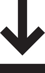 Poster - Download icon in flat style. install symbol. Upload button. Load symbol. Software download arrow. Save button. Download files, applications, documents pictogram isolated on transparent background.