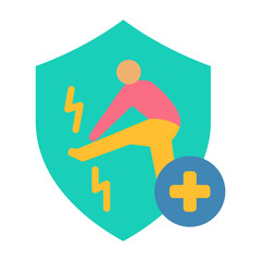 Wall Mural - Sports Injury Coverage Icon