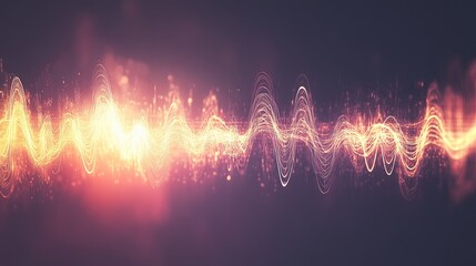 Poster - Red heartbeat waveform in a glowing abstract style, set against a pure black background for dramatic effect.