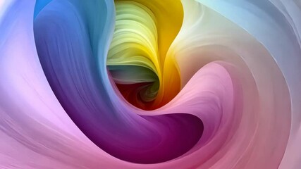 Wall Mural - Colorful Abstract Swirl Pattern in Bright and Vibrant Tones