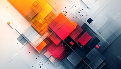 Poster - A dynamic design concept background with overlapping geometric shapes, clean lines, and a harmonious color palette for a stylish, modern effect