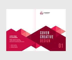 Wall Mural - Abstract cover design for the annual report, catalog, booklet, template for presentations and conferences